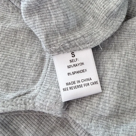 KAILEIGH X STITCH FIX | Chana Knit Bodysuit in Grey, Size Small - Picture 6 of 6